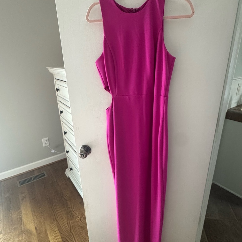 Elegant Pink Sleeveless Dress